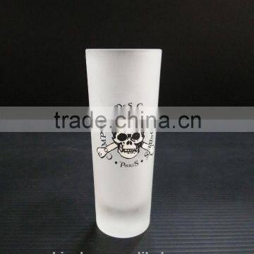 2oz Printing Frosty Mini shot l glass cup with skull logo