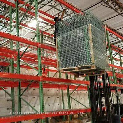American Type Industrial Warehouse Storage Heavy Duty Teardrop Pallet Racking photo-3