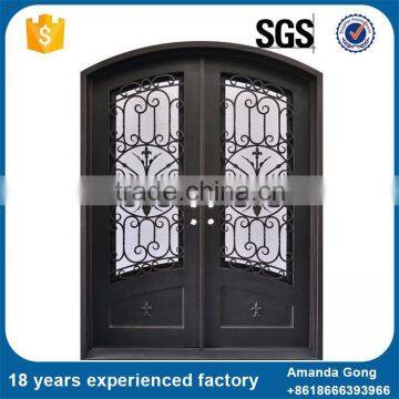 Durable In Use Wrought Iron Grill For Front Doors Sale photo-3