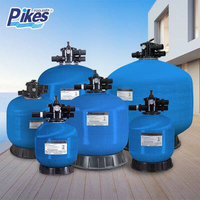 Top Mount Glass Fiber Sand Filter Blue Sand Filter Tank Outdoor-Friendly Filtration System for All Pool Sizes