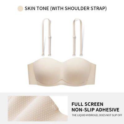 Hot Selling Women's Non-slip Underwear Bra Removable Shoulder Strap Sexy Push-Up Bra Half Cup Bra photo-4