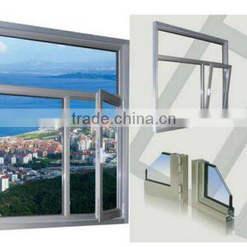 high quality aluminum material tilt and turn windows with fly screen passed AS2047