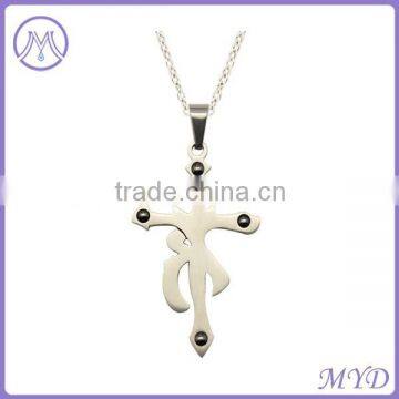 customized stainless steel Horoscope cross pendant