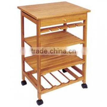 Bamboo Kitchen Trolley