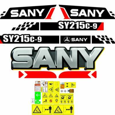 Sany SY215c-9 Excavator Decals / Adhesives / Stickers Compatible Complete Set