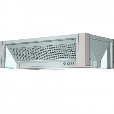 Stainless Steel Exhaust Hood With Tempered Glass 2000x1000x500mm Customizable