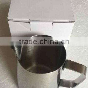 stainless steel milk pitcher 400ml mirror polishing