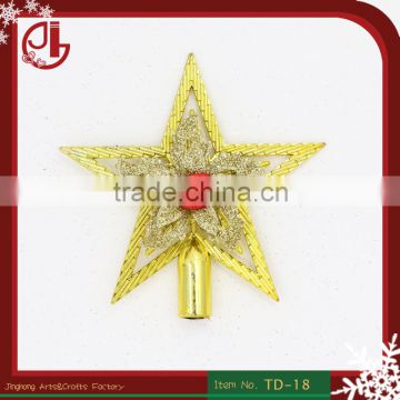 Cute Christmas Star Pendant Decor Festival Party Gift Table Ornament Plastic Christmas Tree Topper