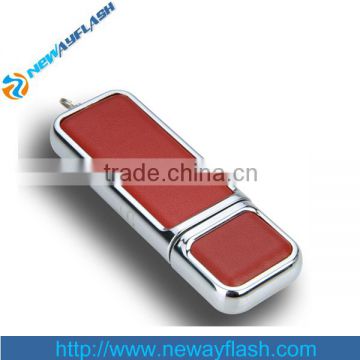 New design custom leather usb 32gb memory stick