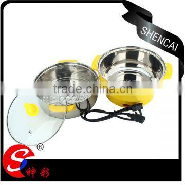 electric stainless steel 3 piece multi-cookware set electric food steamer