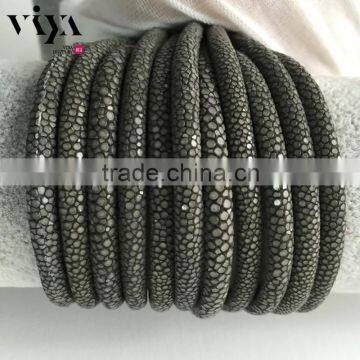 Deep Yellow Stingray Leather Rope/Cord Luxury Leather Jewelry Men Bracelet With High Quality Standard photo-2