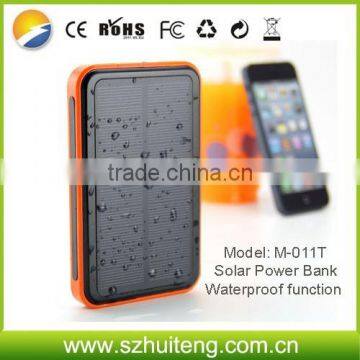 Portable Slim Solar Mobile Power charger 10000mah Mobile bank For iPhone6