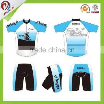 factory directly dry fit sublimation cycling clothing set