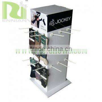 cardboard promotional display corrugated display racks spinner racks for socks