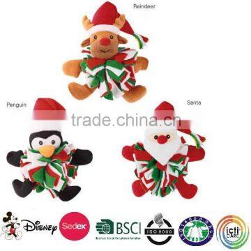 soft stuffed christmas pet toys/pet christmas toy/toys for pet christmas