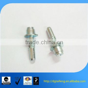 Galvanized knurling washer pivot bolt