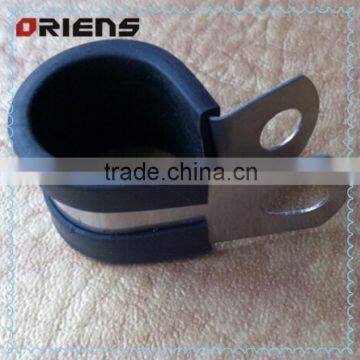 fixing clamp with rubber, P type strip clamp