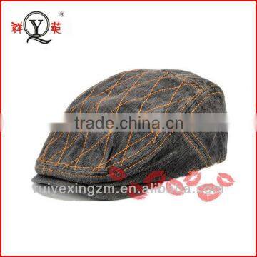 Customize dark denim cheap military beret fashio basque beret for men