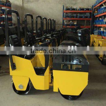 hydraulic mini roller,ride-on double drum road roller,Japan engine and bearing 9HP,CE certification