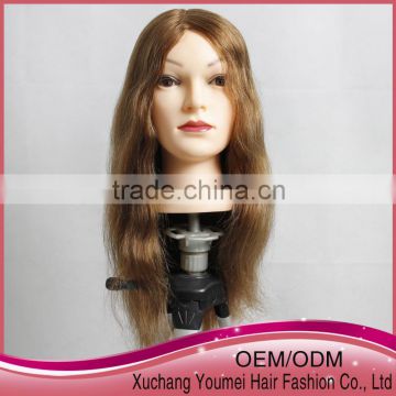 2015 Wholesale Real Human Hair Training Head Mannequin Head For Cutting Practice