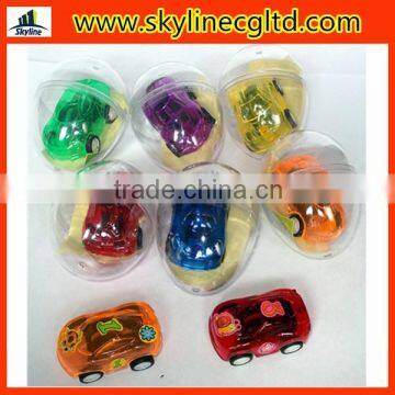 Plastic Mini Lovely Pull back Car Colorful Car Capsule Eggshell Toys