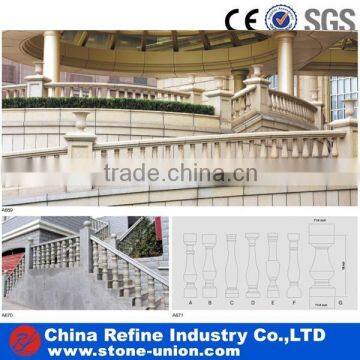 balustrade and stone columns, stone handrail stairs, stone pillar fence