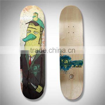 CMYK skateboard boards, 100% maple medium concave skateboard decks