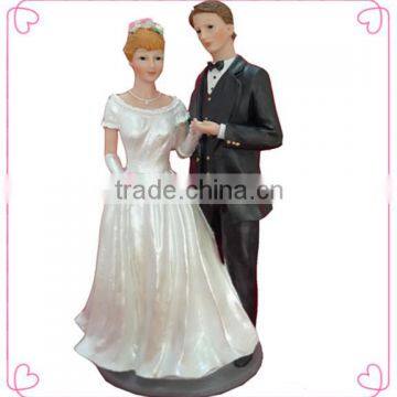 Romance bride and groom resin wedding decoration