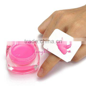 New portable ring stainless steel nail polish beauty draw palette