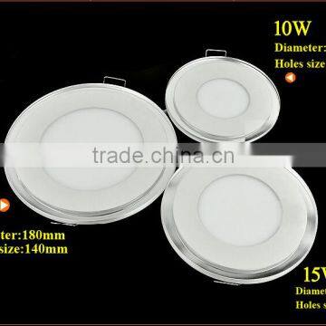 Double Color LED Panel Light 10W 15W 20W Blue+White/Warm White Round Ultrathin LED Ceiling Lamp photo-6