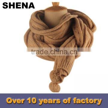 shena custom winter knitting fleece scarf