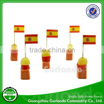 Nations countries Spain flag picks flag toothpick