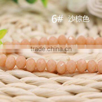 Solid Jade Pink 2mm to 12mm AAA Quality Wholesales Price Loose Crystal Facted Roundelles Glass Beads for Jewelry Cheapest