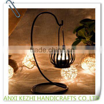 Wrought Iron Pumpkin Candlestick