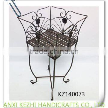 KZ140073 wrought iron outdoor garden metal iron flower pot stand