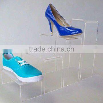 acrylic shoe riser sneaker baby shoes stair