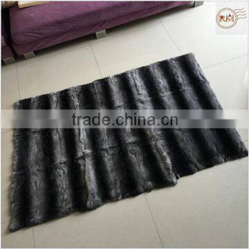 Genuine Chinchilla Rex Rabbit Fur Carpet