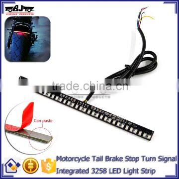 BJ-LPL-031 Motorcycle Tail Brake Stop Turn Signal Integrated 3258 LED Light Strip