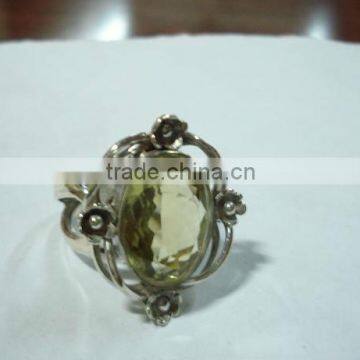 Sterling silver gemstone rings