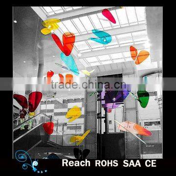 Customized colourful butterfly Hanging for atrium decoration