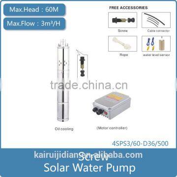 Solar power Water Pump system dc 24V,36V,48V,72v motor 4SPS3/60-D36/500