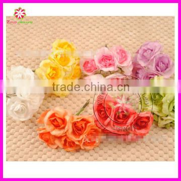 3CM diy tissue Paper flowers,artificial flowers,real touch roses for Party Wedding Bouquet scrapbooking,Box decoration