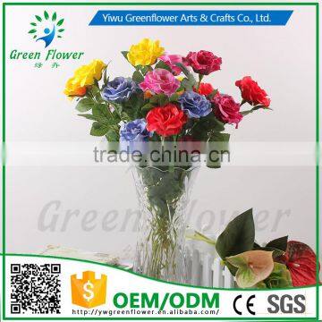 2016 Wholesale MulticolorLuxury Latex PU Artificial Flowers Honey Rose Real Touch Bouquet Wedding Bridal Decor Display Flower photo-6