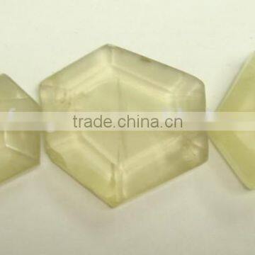 Wholesale Glass Tumbled flat loosen faceted gemstone for sale