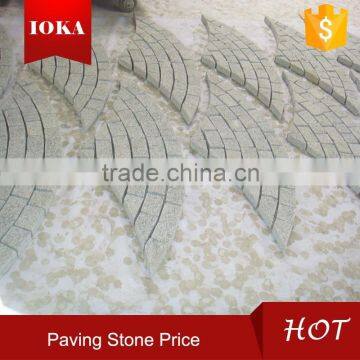 Paving stone fan pattern paver stone price in china