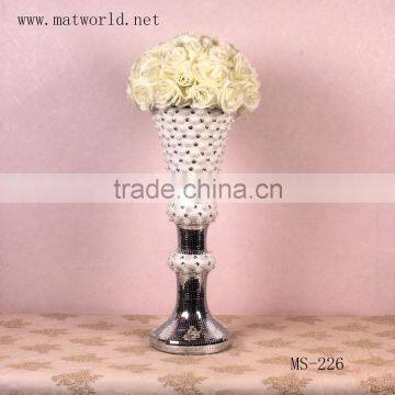 2016 Romatic glass fiber vases columns wedding decoration flower vase decorative wedding pillars wedding decoration(MS-226)                        
                                                                                Supplier's Choice