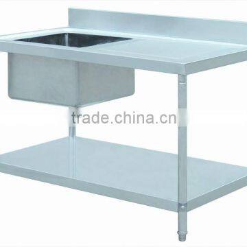 Single Sink With Drain Board/Kitchen Sink for Resturant