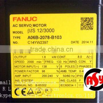 FANUC Servo Motor A06B-2078-B103 ,Second Hand Looks Like "new" Tested Working