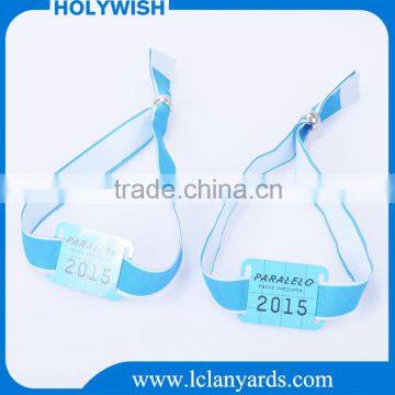 Custom fabric textile printing party id wristband