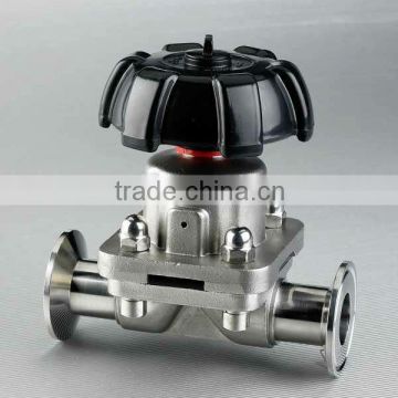 sanitory manual diaphragm valve SS with EPDM PTFE DIAPHRAGM